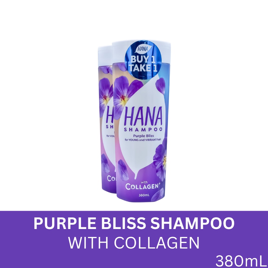 Hana Shampoo Purple Bliss 380ml Buy 1 Take 1
