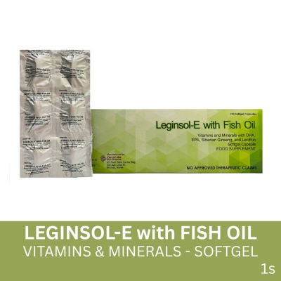 LEGINSOL E with Fish Oil 1 Softgel Capsules (sold per piece)