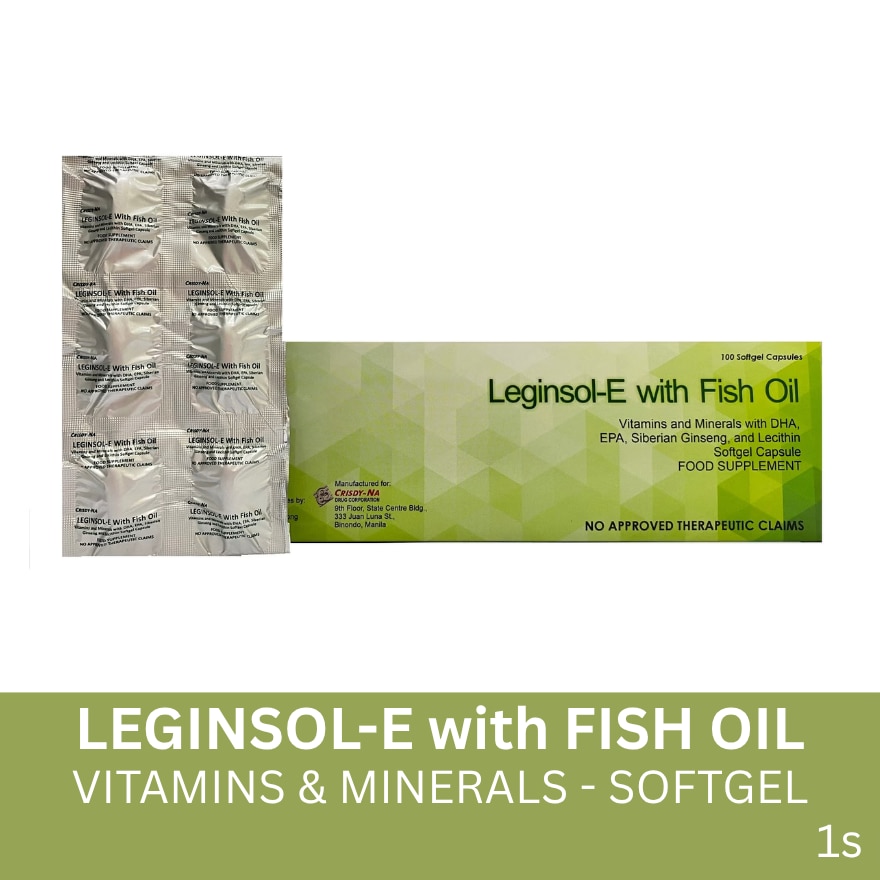 E with Fish Oil 1 Softgel Capsules (sold per piece)