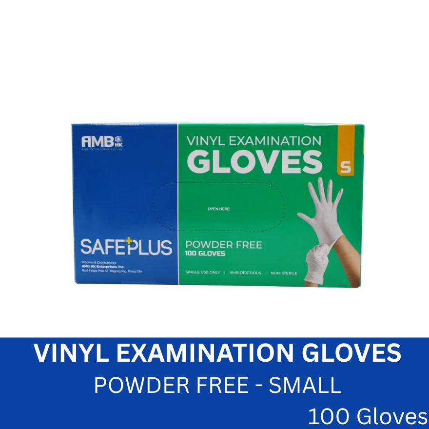 SAFEPLUS SMALL VINYL GLOVES BOX OF 100S