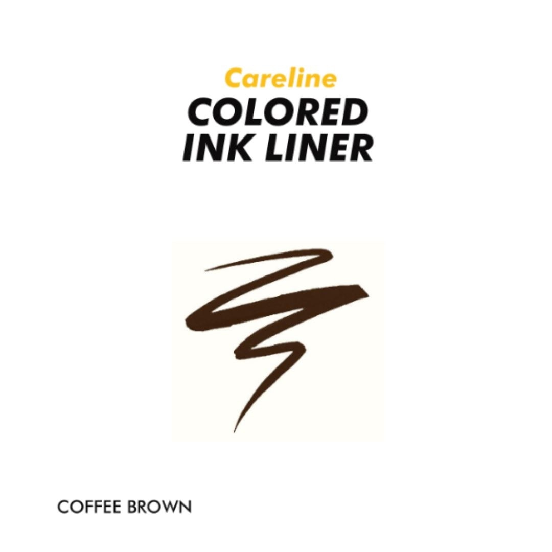 CARELINE Colored Ink Liner –Coffee Brown