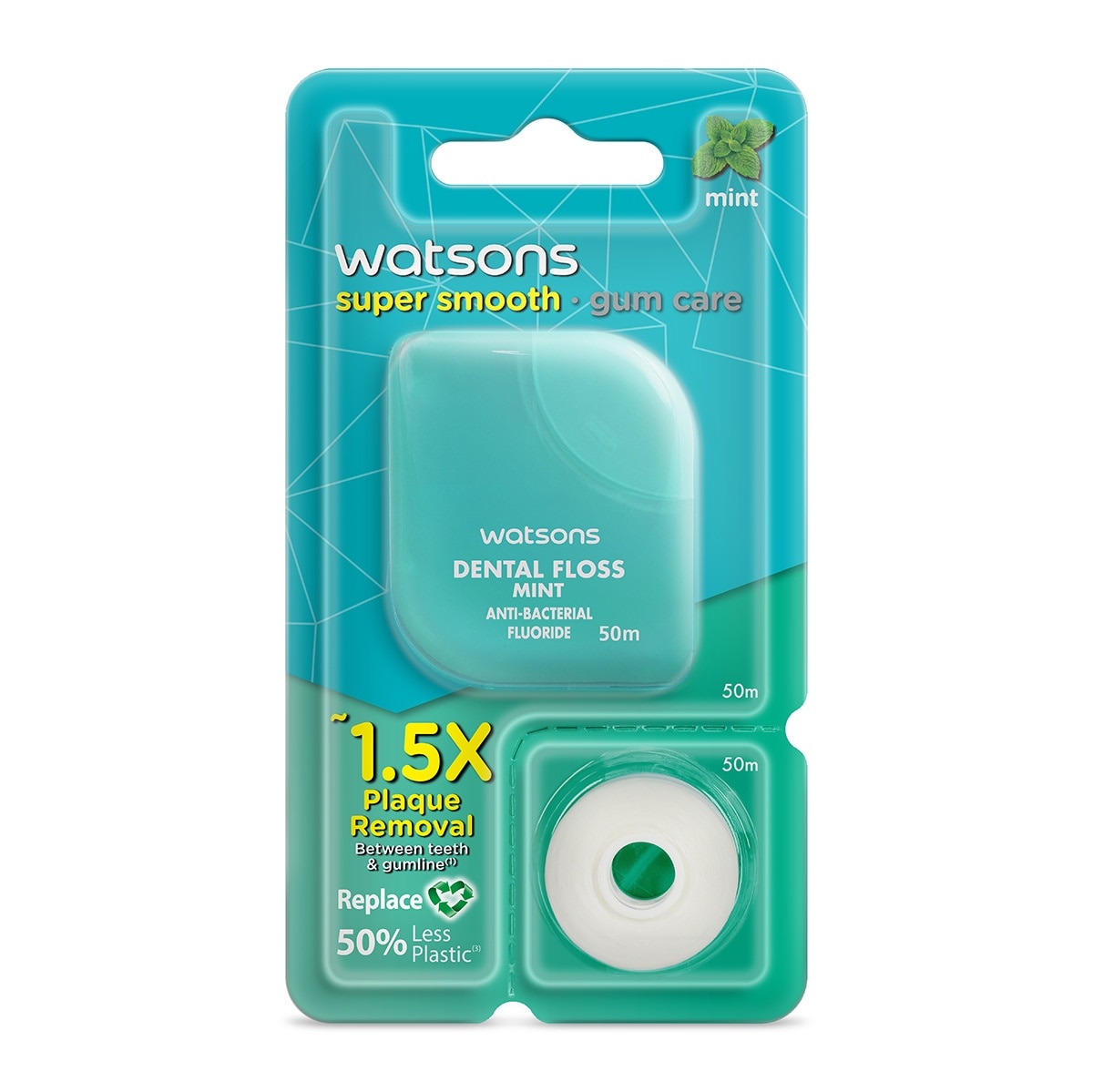 WATSONS Love My Smile Dental Floss Shred Resistant Refill 62% Less Plastic