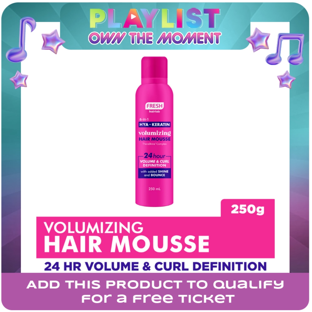 FRESH Hairlab 6 in 1 Hya+Keratin Volumizing Hair Mousse 250mL