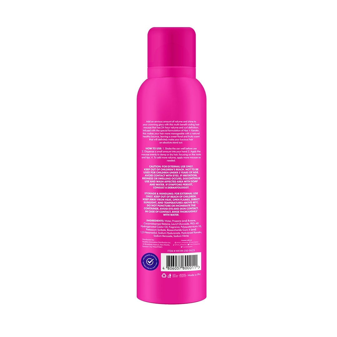 FRESH Hairlab 6 in 1 Hya+Keratin Volumizing Hair Mousse 250mL