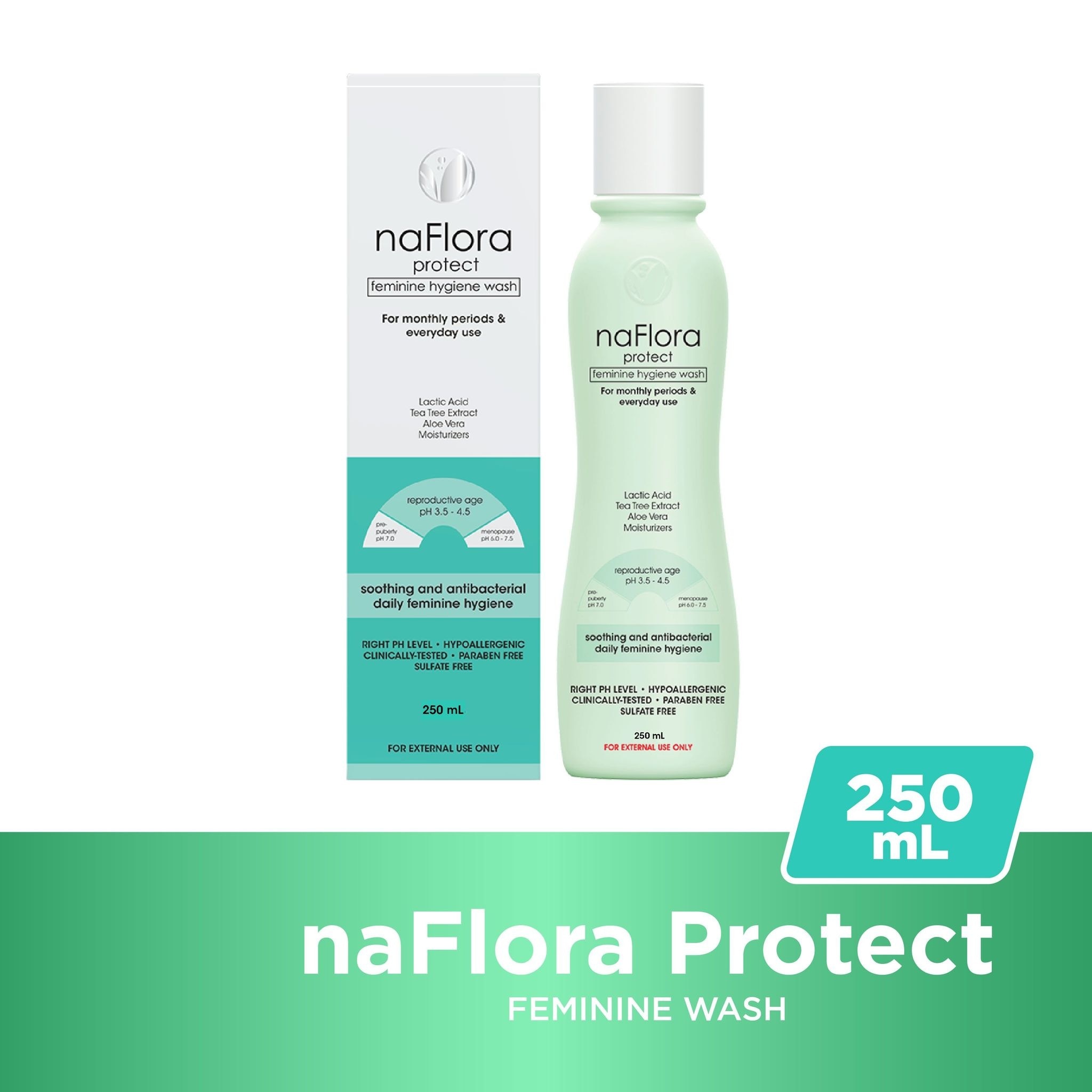 Naflora Protect Feminine Hygiene Wash 250Ml