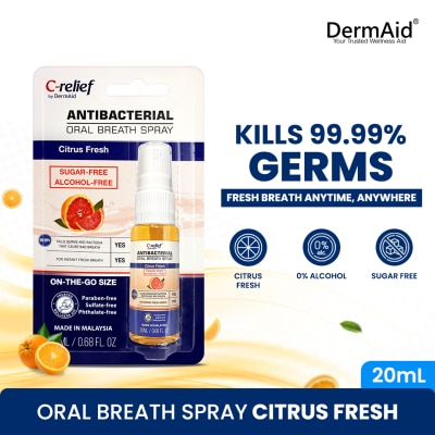 DERMAID DERMAID Antibacterial Oral Breath Spray Citrus Fresh 20ml