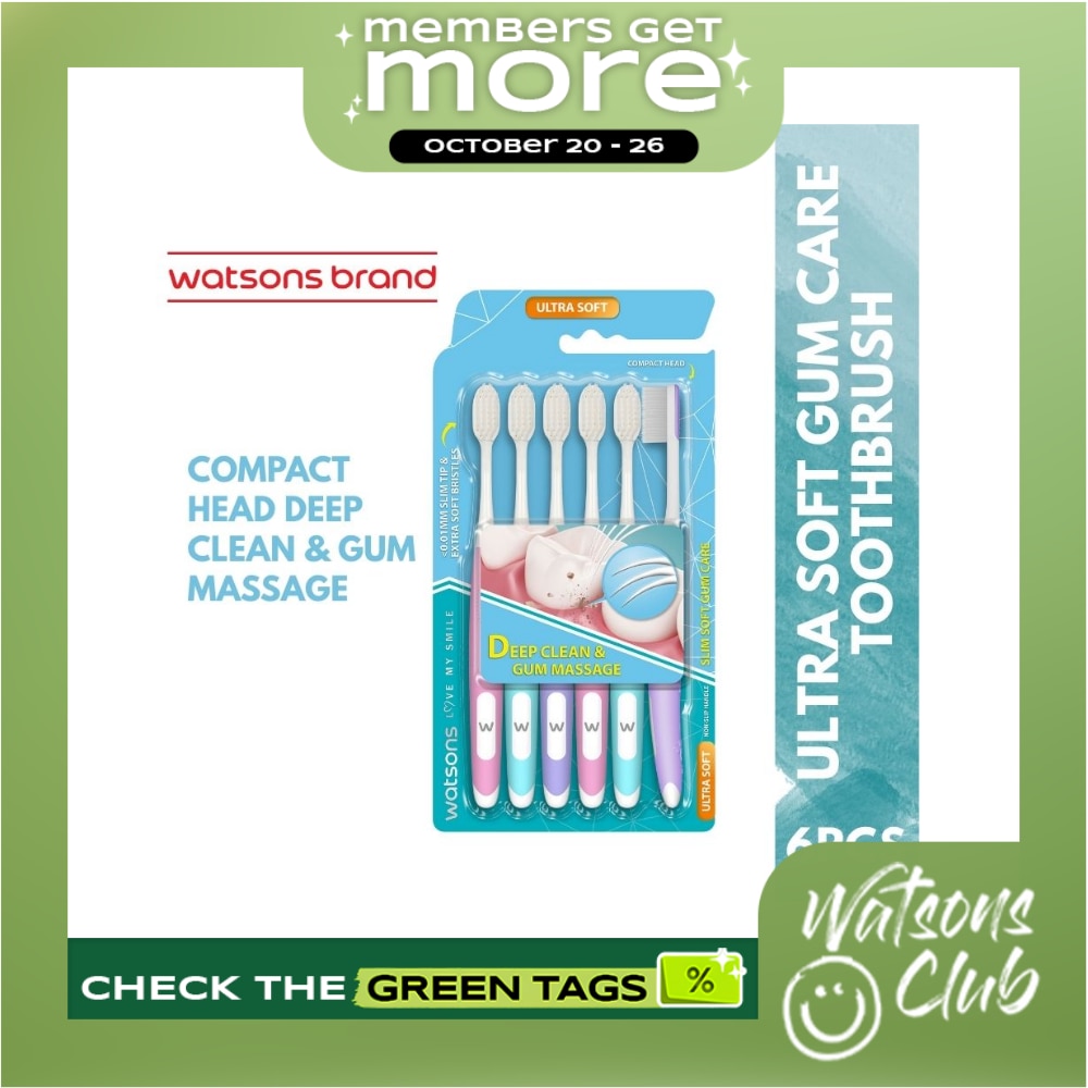 WATSONS Slim Soft Gum Care Toothbrush Ultra 6s image