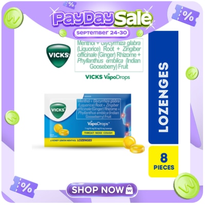 VICKS VICKS VapoDrops Lozenges Honey Lemon 8s image
