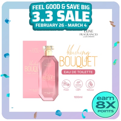 LUXE ORGANIX Blushing Bouquet Eau De Toilette 100ml