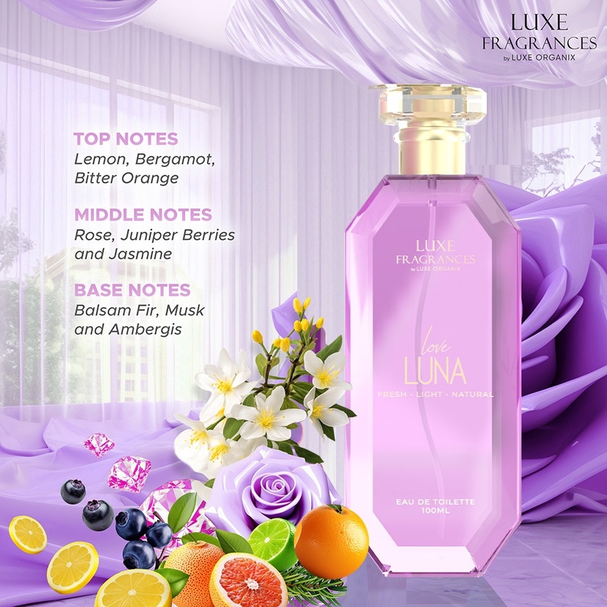 LUXE ORGANIX Love Luna Eau De Toilette 100ml
