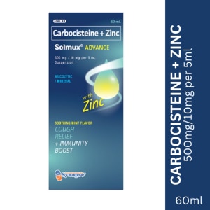 Advance Carbocisteine + Zinc 500 mg/ 10 mg 60ml Suspension