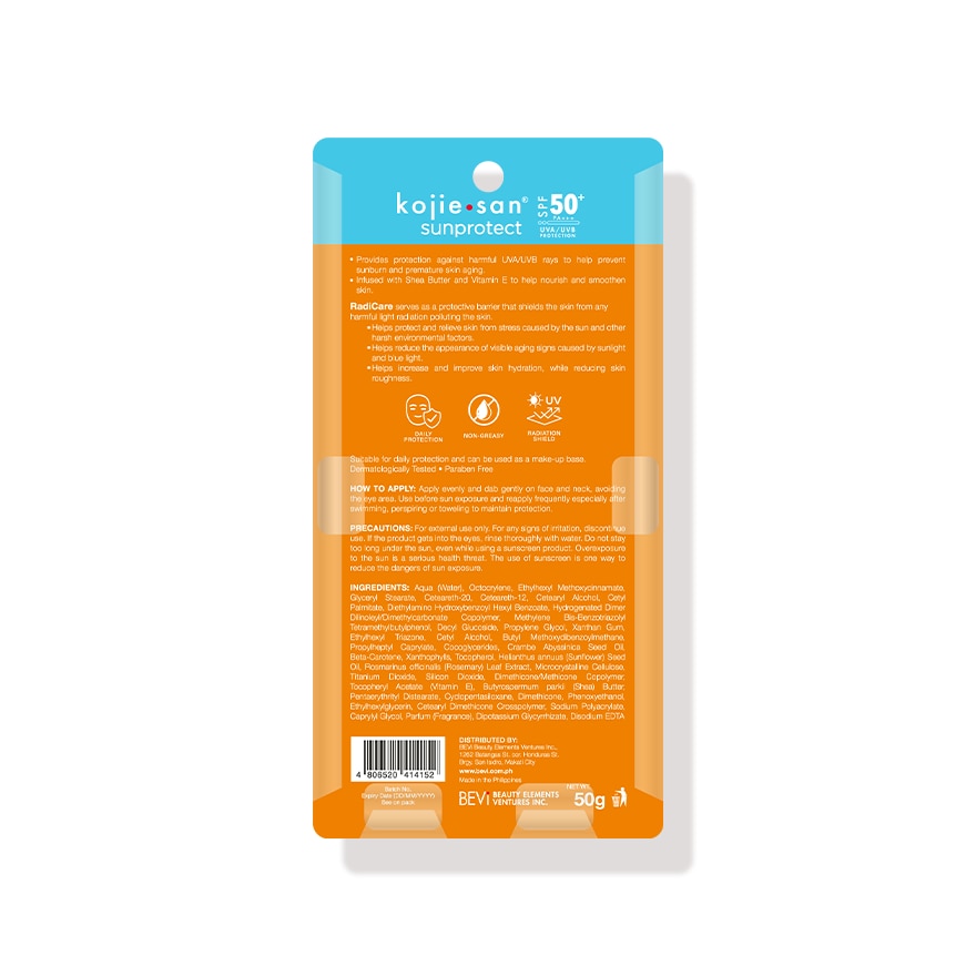 SunProtect SPF50+ PA+++ Face 50g
