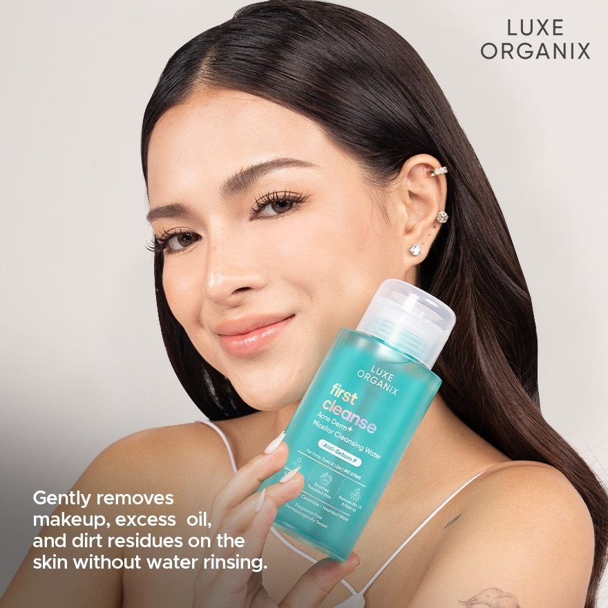 LUXE ORGANIX First Cleanse Miracle Solutions Acne Derm+ Micellar Cleansing Beauty Water 300ml