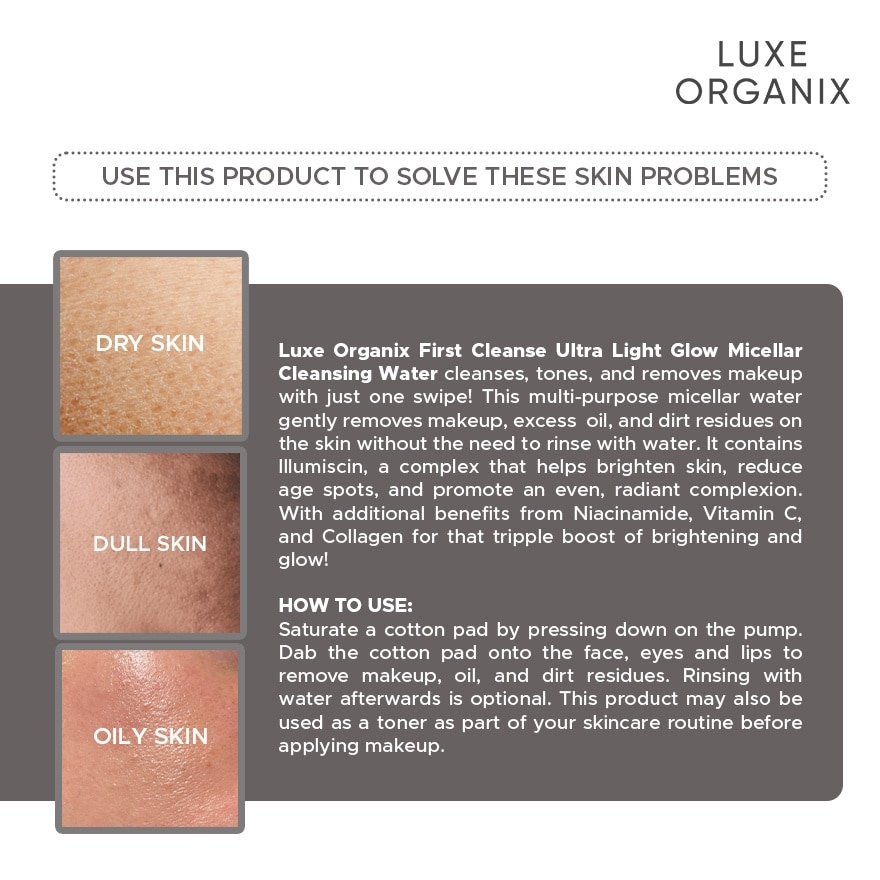 Whitening Repair Ultra Light Glow Micellar Cleansing Beauty Water 300mL