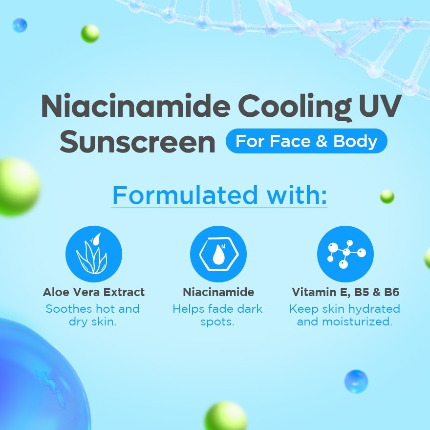 FRESH Skinlab Jeju Aloe Ice 3in1 Niacinamide Cooling UV Sunscreen 10mL
