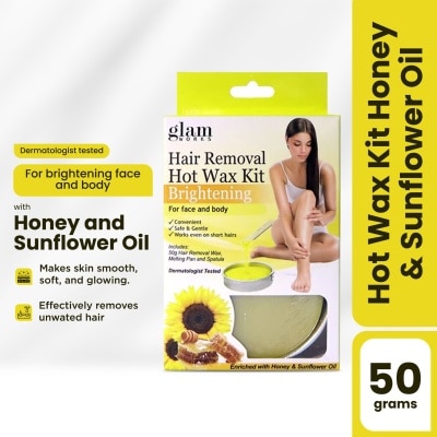 GLAMWORKS Hot Wax Kit Honey & Sunflower Oil 50g