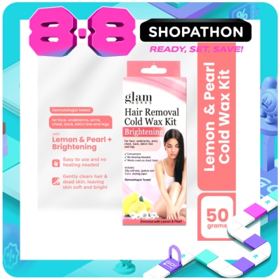 GLAMWORKS - Hair Removal Cold Wax Lemon & Pearl 50g image
