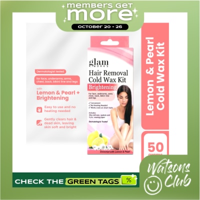 GLAMWORKS Hair Removal Cold Wax Lemon & Pearl 50g image