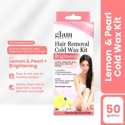 GLAMWORKS - Hair Removal Cold Wax Lemon & Pearl 50g
