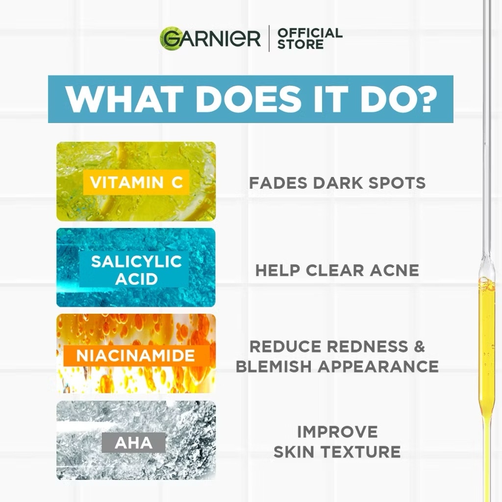 GARNIER Bright Complete Anti Acne 3 in 1 Cleanser 100ml image