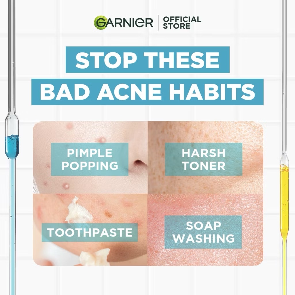 GARNIER Bright Complete Anti Acne 3 in 1 Cleanser 100ml image
