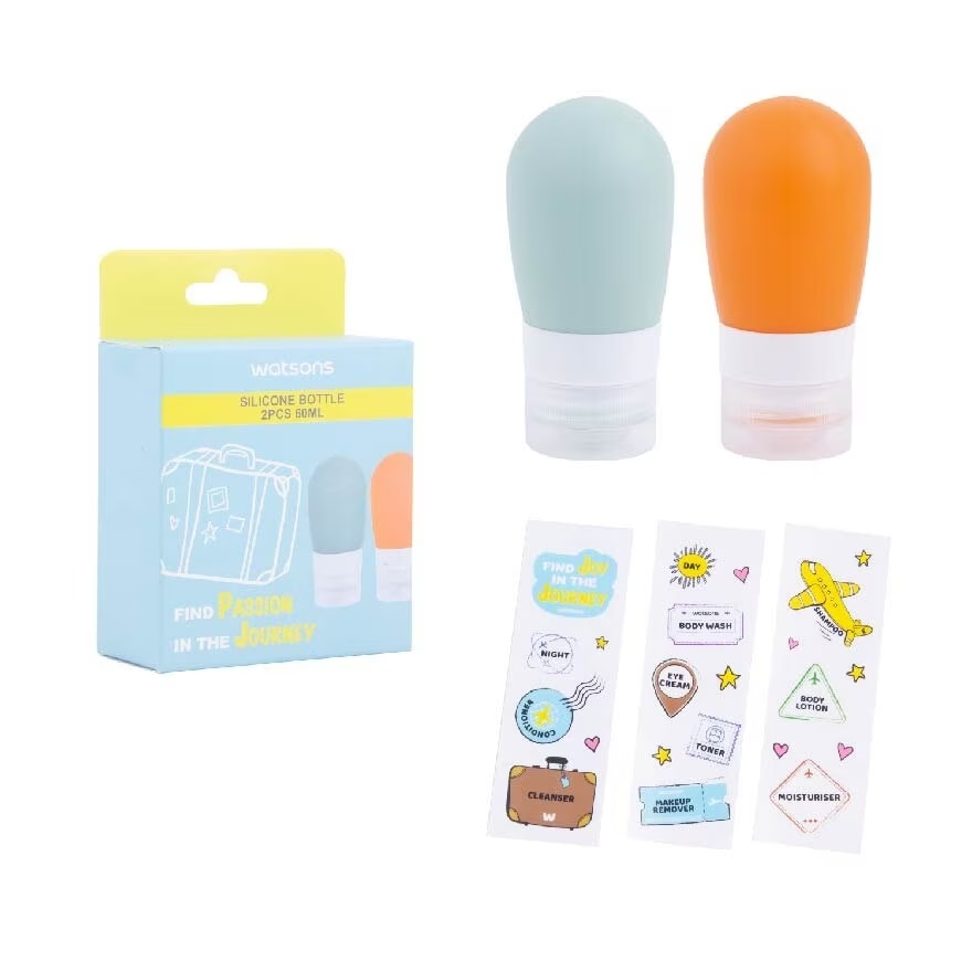 WATSONS Silicon Bottle 60ml 2pcs