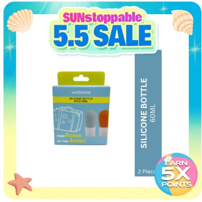 WATSONS - WATSONS Silicon Bottle 60ml 2pcs