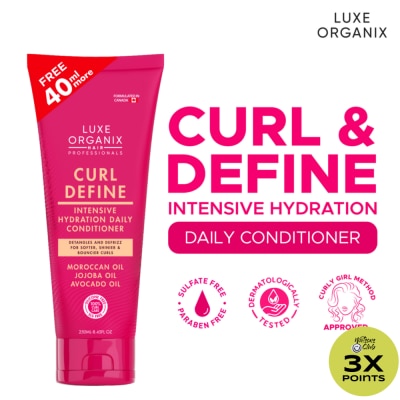 LUXE ORGANIX Curl Define Intensive Hydration Daily Conditioner 210ml