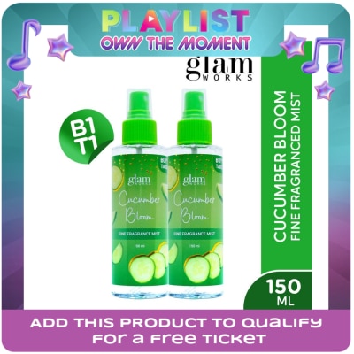 GLAMWORKS - Cucumber Bloom Fine Fragrance Mist 150ml