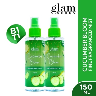 GLAMWORKS Cucumber Bloom Fine Fragrance Mist 150ml