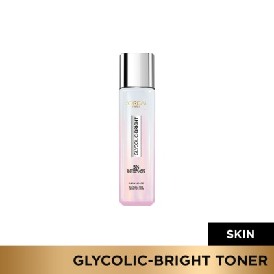 LOREAL - LOREAL Paris Glycolic Bright 5% Glycolic Acid Glowing Peeling Toner 128ml image