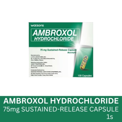 WATSONS GENERICS WATSONS Ambroxol Hydrochloride Sustained-Release Capsule 75mg (Sold Per Piece)