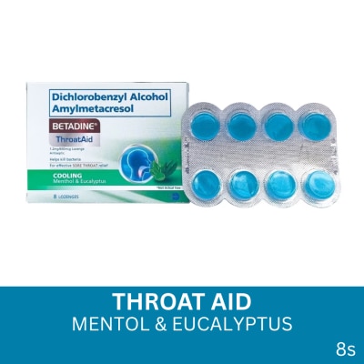 BETADINE BETADINE Throataid Mentol & Eucalyptus 8s