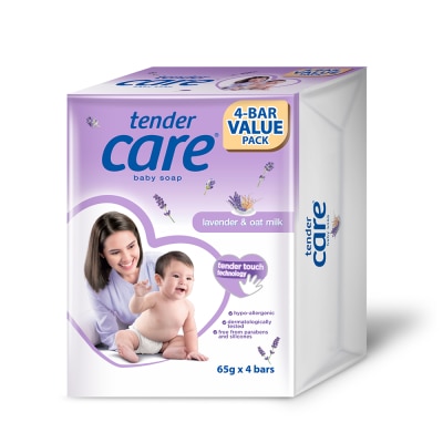 TENDER CARE Tender Care Lavender Baby Soap 65G 4Pack