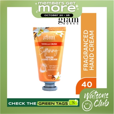 GLAMWORKS Vanilla Crush Fragrance Hand Cream 40ml image