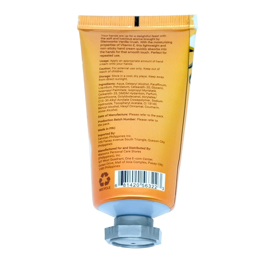 Vanilla Crush Fragrance Hand Cream 40ml