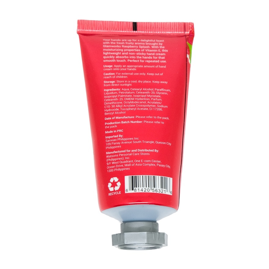 Raspberry Splash Fragrance Hand Cream 40ml
