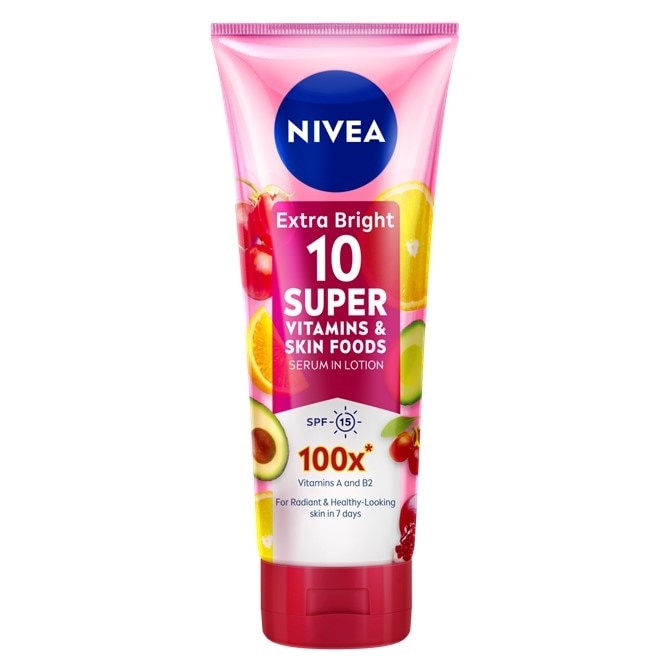 Extra Bright 10 Super Vitamins & Skin Food Serum in Lotion 320ml