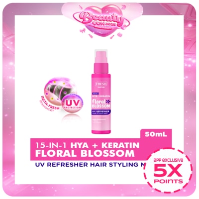 FRESH - 15 in 1 Hya+Keratin Floral Blossom UV Refresher Hair Styling Mist 50mL