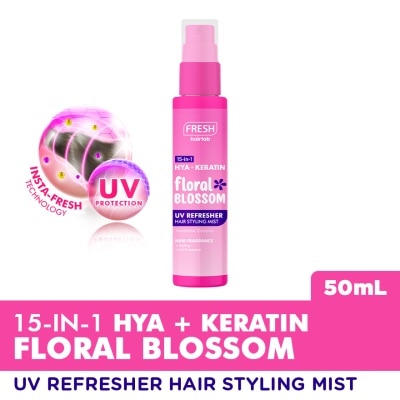 FRESH 15 in 1 Hya+Keratin Floral Blossom UV Refresher Hair Styling Mist 50mL