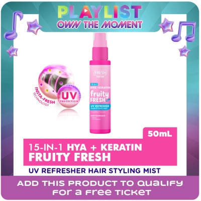 FRESH - 15 in 1 Hya+Keratin Fruity Fresh UV Refresher Hair Styling Mist 50mL