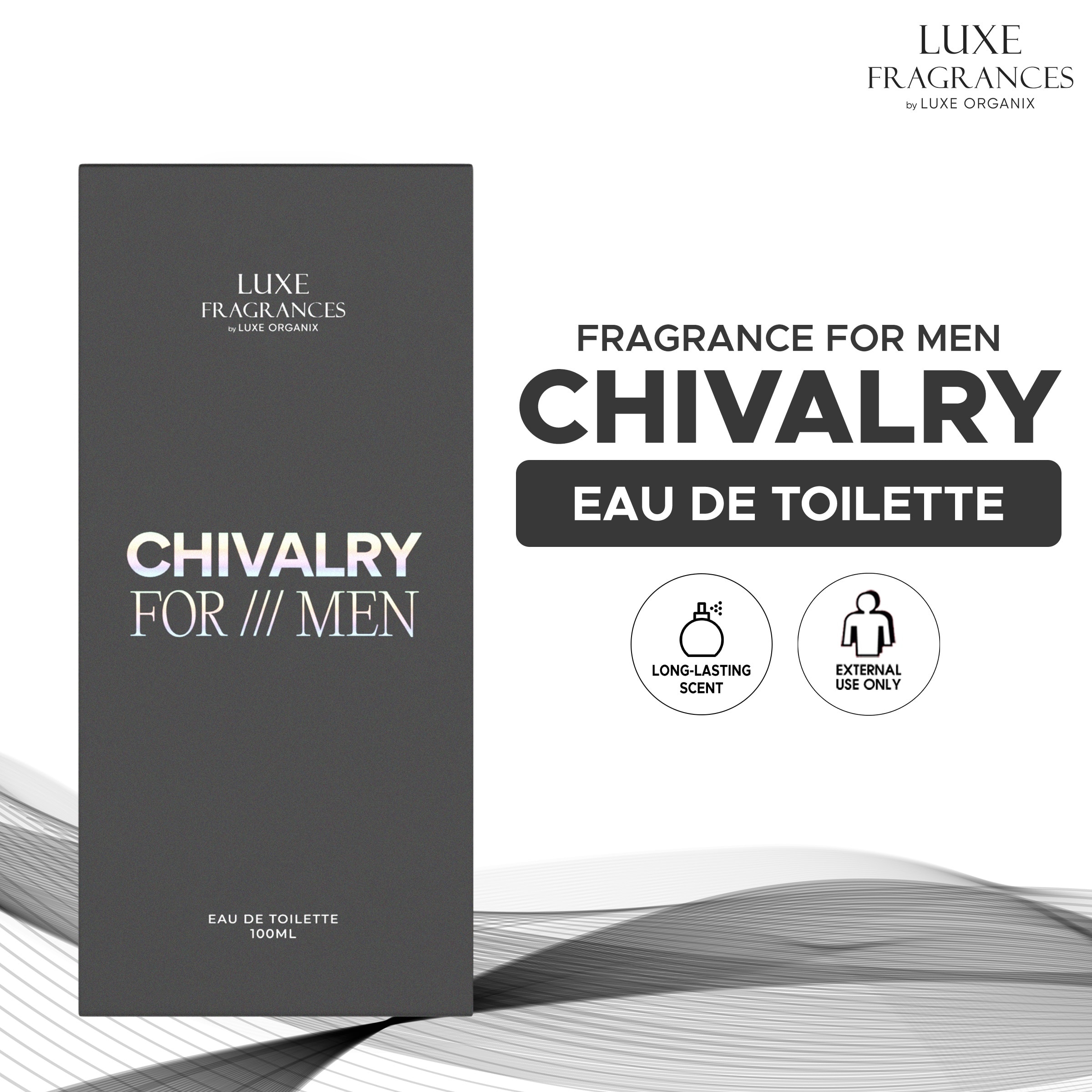 LUXE ORGANIX Fragrances Chivalry for Men Eau de Toilette 100ml