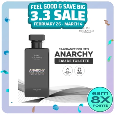 LUXE ORGANIX LUXE ORGANIX Fragrances Anarchy for Men Eau de Toilette 100ml