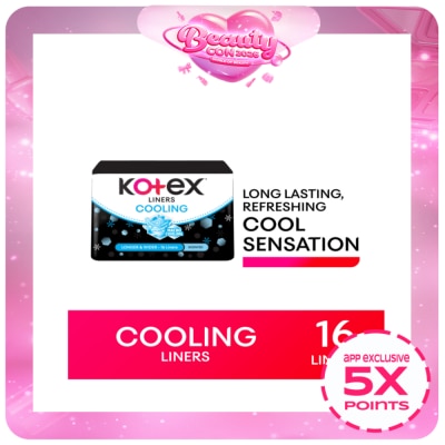 KOTEX - KOTEX Cooling Longer + Wider Liners 16s