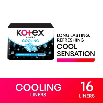 KOTEX KOTEX Cooling Longer + Wider Liners 16s