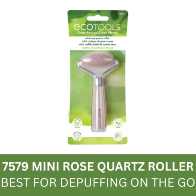 ECO TOOLS ECO TOOLS 7597 Mini Rose Quartz Roller