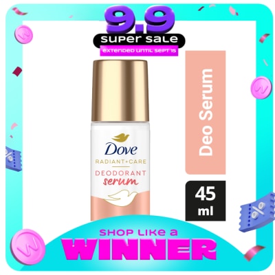 DOVE - Dove Radiant + Care Deodorant Serum Roll On 3% Niacinamide 10x Vitamin C&E Dark Marks Reducer 45ml image