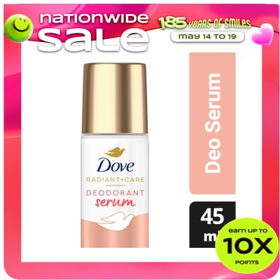 DOVE - Dove Radiant + Care Deodorant Serum Roll On 3% Niacinamide 10x Vitamin C&E Dark Marks Reducer 45ml