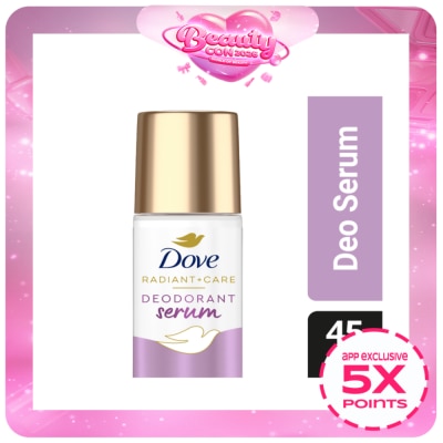 DOVE - Dove Radiant + Care Deodorant Serum Roll On 3% Niacinamide 10x Omega 6 Pore Smoothener 45ml