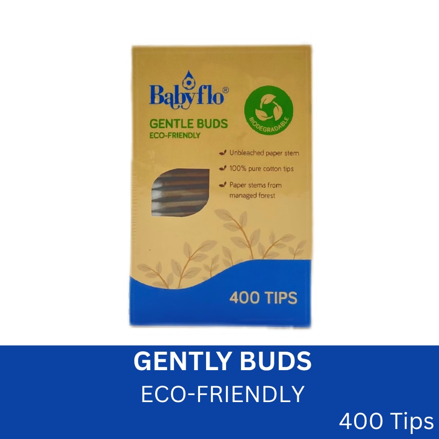 BABYFLO GENTLE BUDS ECO-FRIENDLY 400S 2S